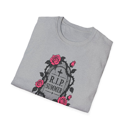 RIP Summer I'm Too Spooky For This Heat Shirt – Gothic Fall Halloween Tee