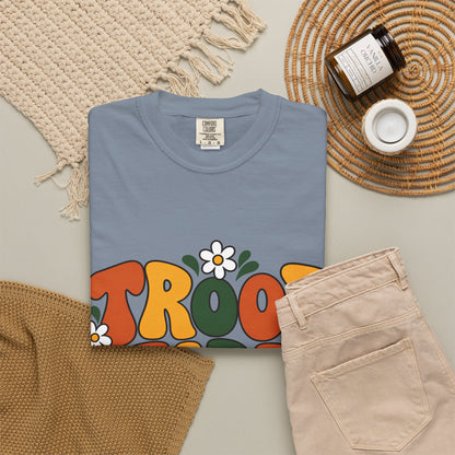 Troop Leader Coffee Campfires Chaos Comfort Colors Tee