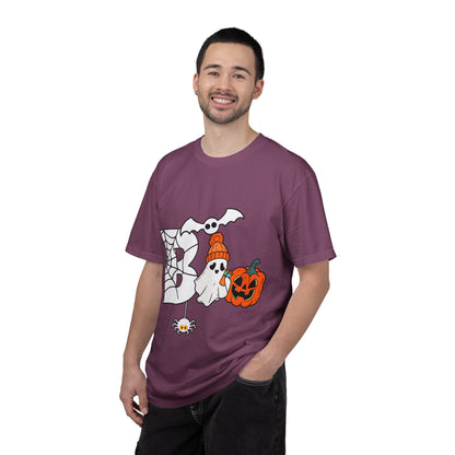 Cute Ghost Pumpkin Cozy Halloween Comfort Colors T-Shirt