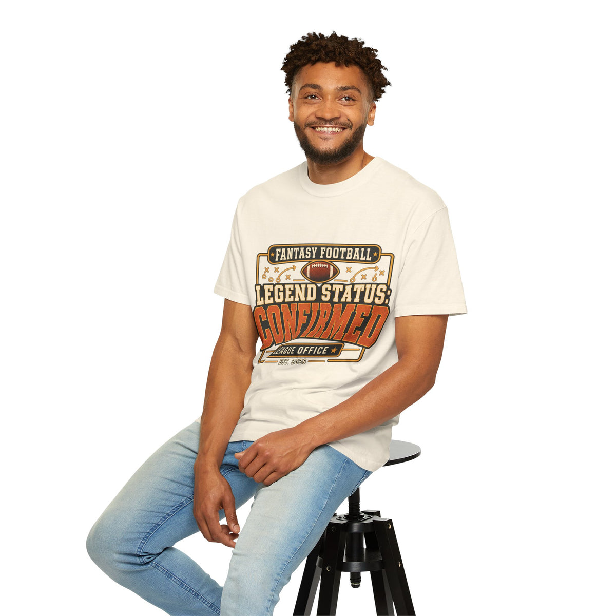 Fantasy Football Legend Status Confirmed Comfort Colors Tee