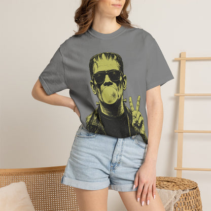 Frankenstein Bubblegum Peace Sign Comfort Colors T-Shirt