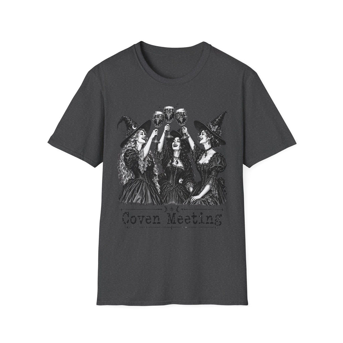 Coven Meeting Witch Wine T-Shirt