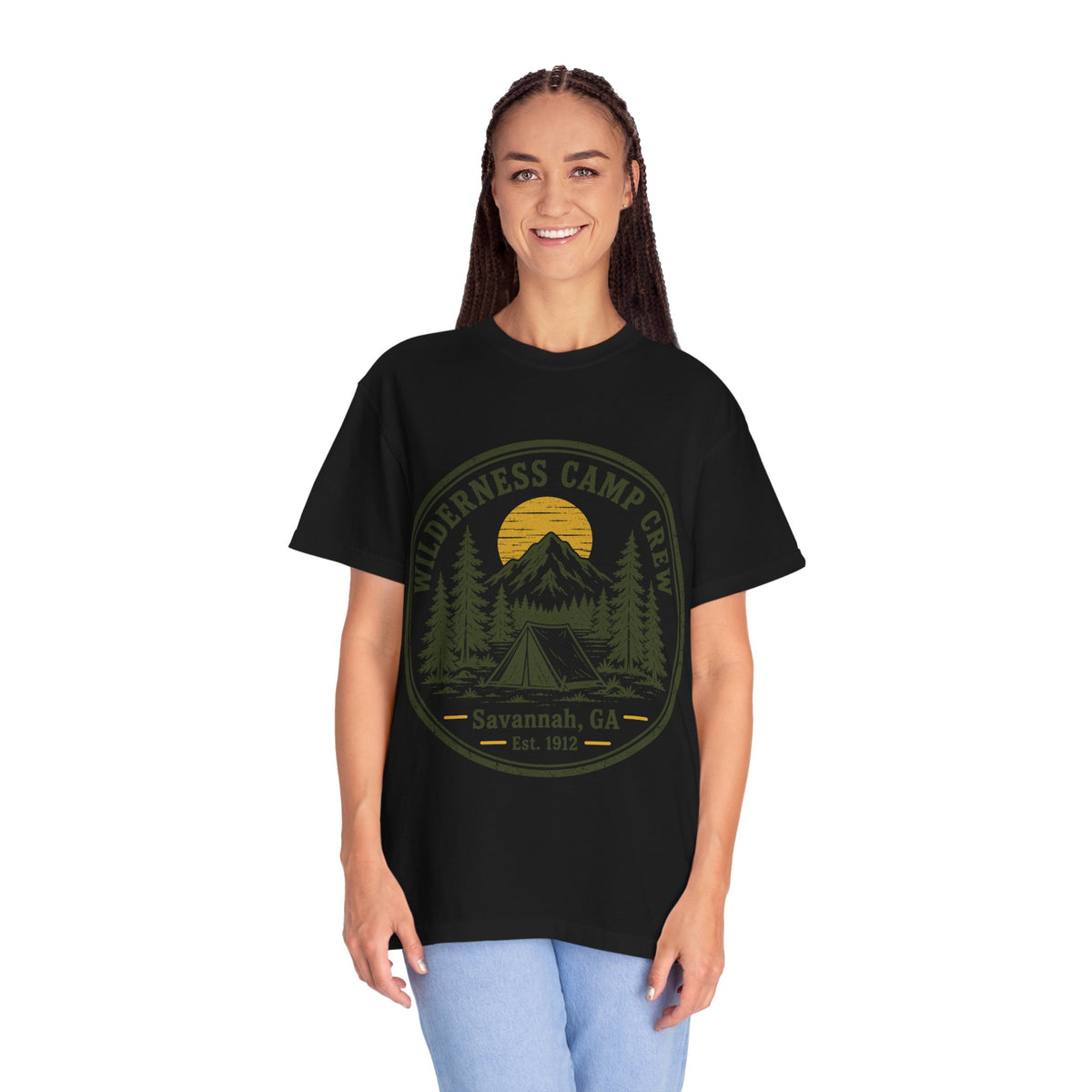 Wilderness Camp Crew Savannah GA Comfort Colors Tee