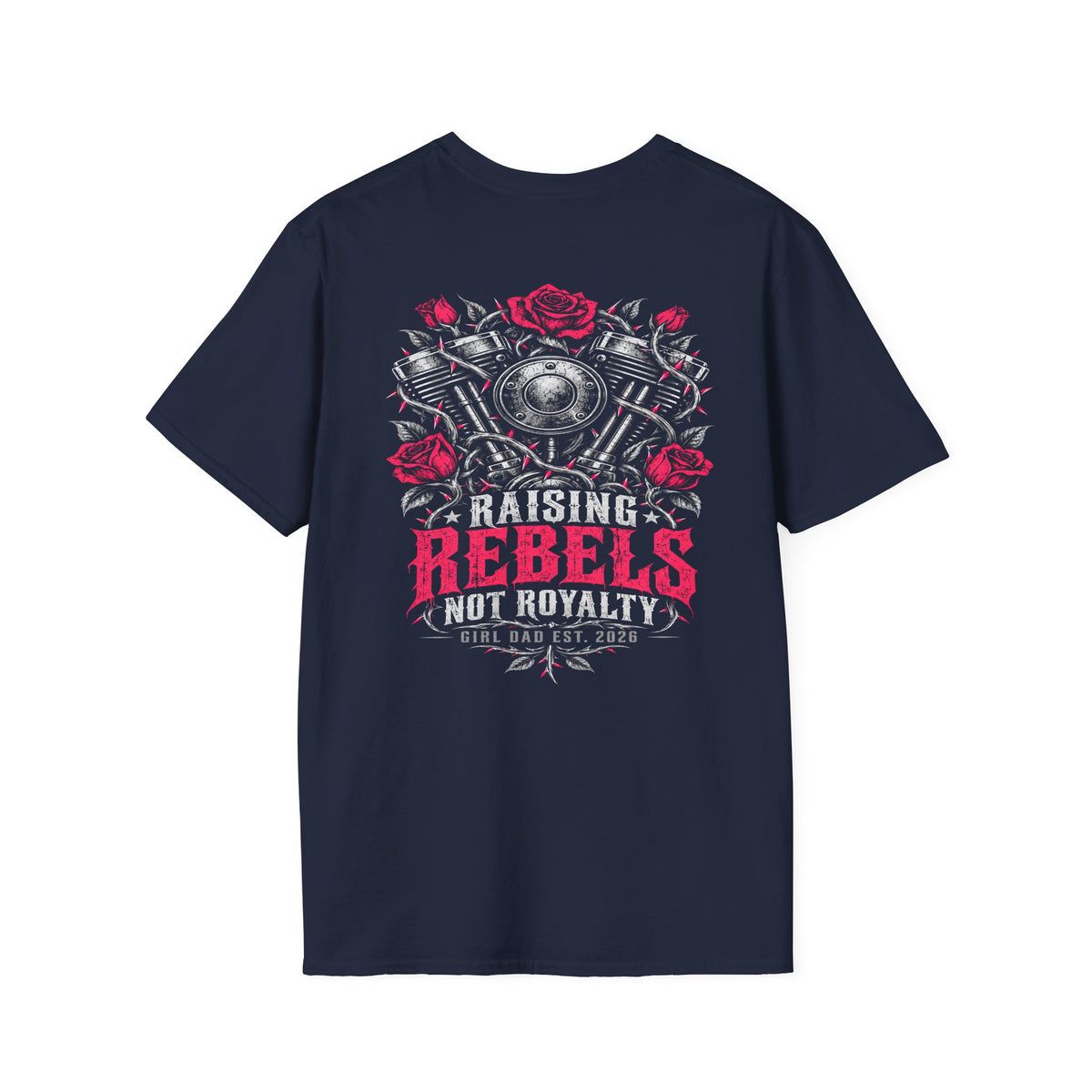 Raising Rebels Girl Dad Biker Graphic Tee