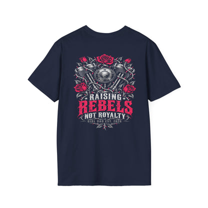 Raising Rebels Girl Dad Biker Graphic Tee