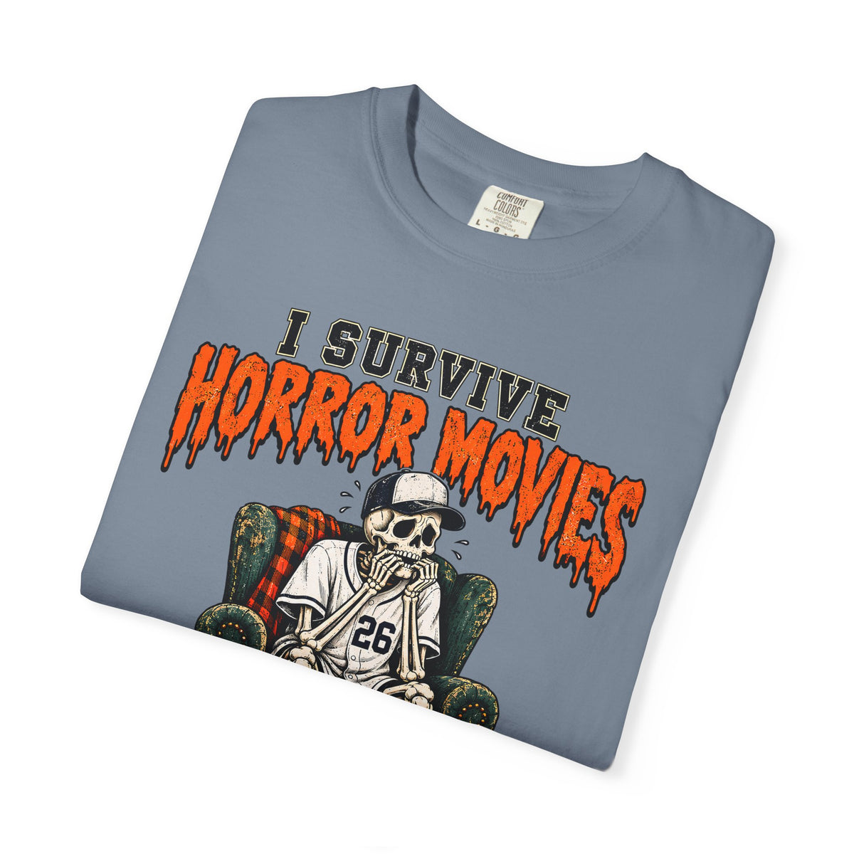 Horror Movies Game 7 Baseball Comfort Colors T-Shirt