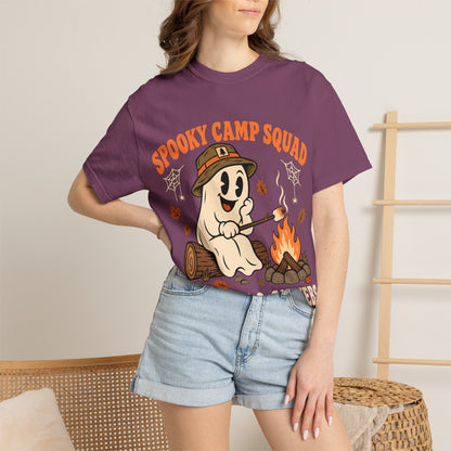 Spooky Camp Squad Campfires & Cobwebs Comfort Colors Tee