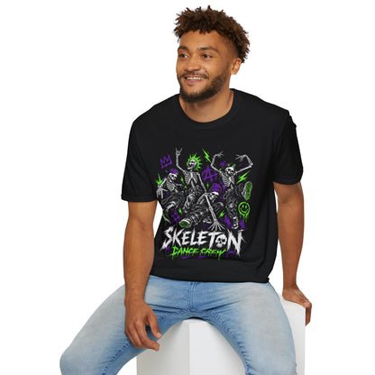 90s Skateboarding Skeleton Dance Crew T-Shirt