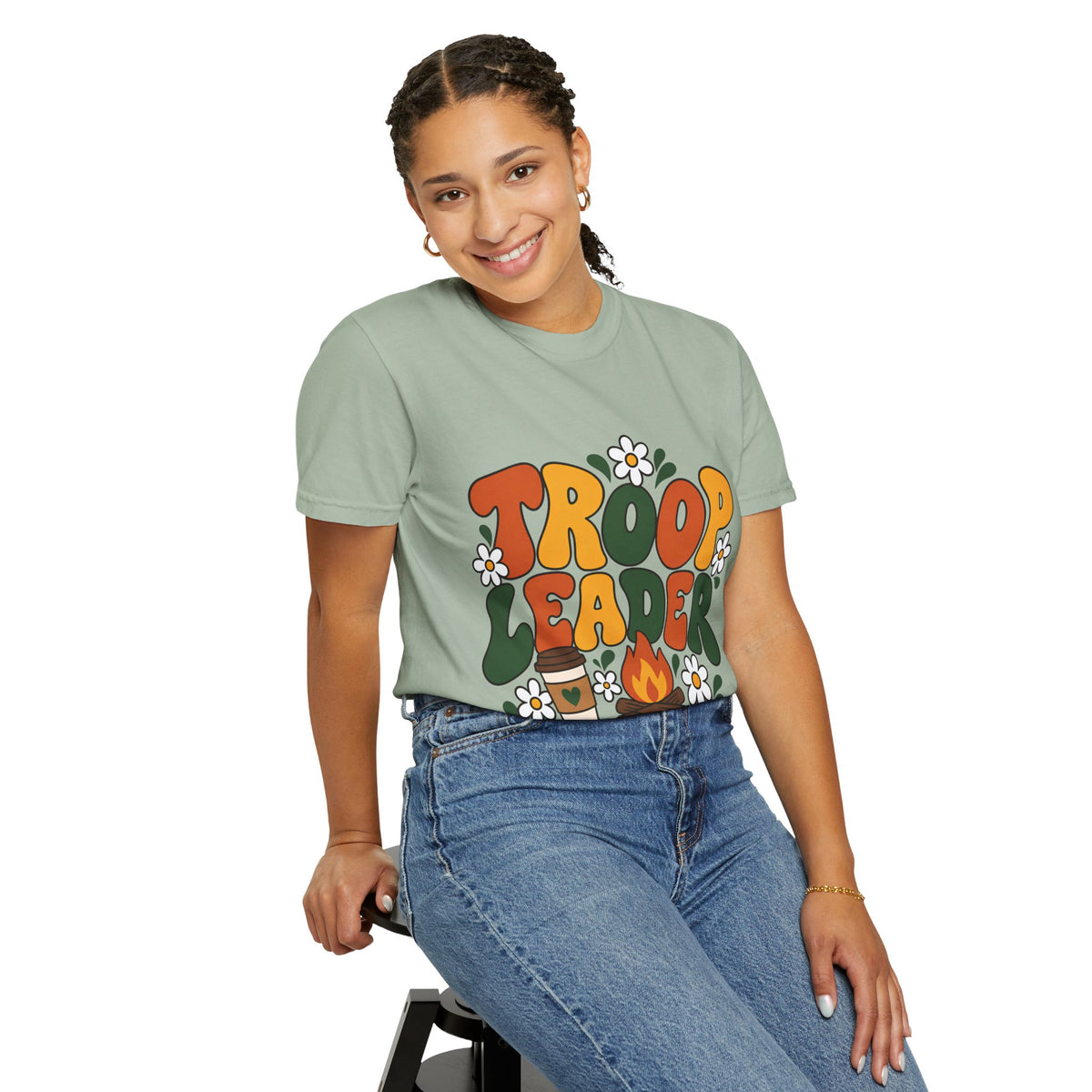 Troop Leader Coffee Campfires Chaos Comfort Colors Tee