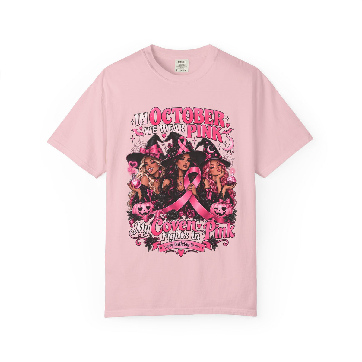 In October We Wear Pink My Coven Fights in Pink Tee