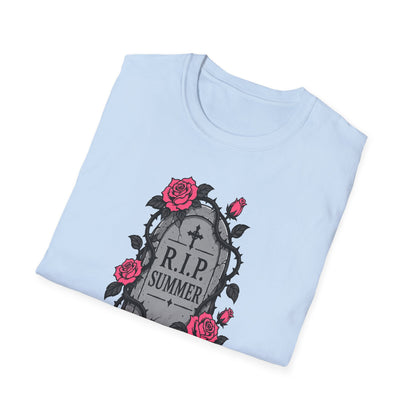 RIP Summer I'm Too Spooky For This Heat Shirt – Gothic Fall Halloween Tee