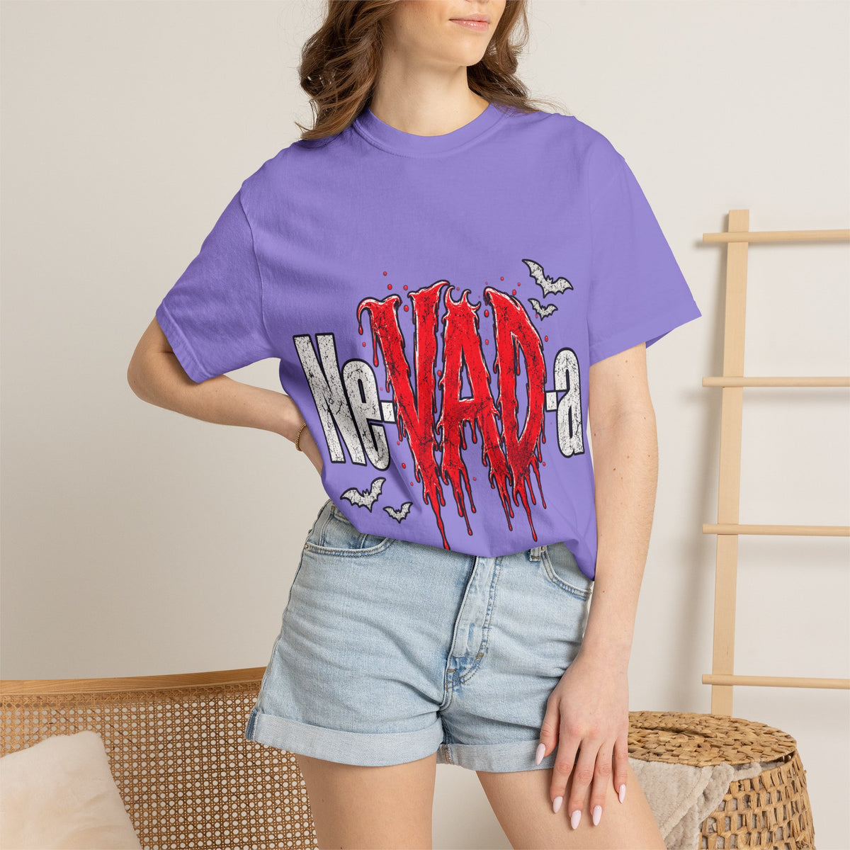 Nevada Horror Drip Halloween Comfort Colors T-Shirt