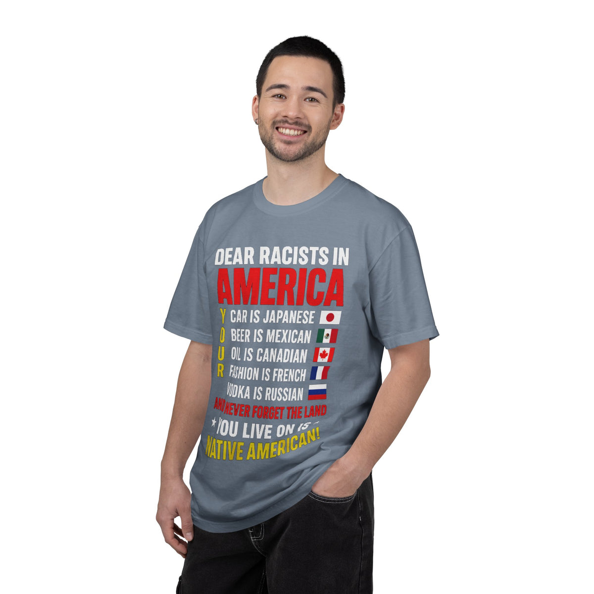 Dear Racists in America Anti-Racism Comfort Colors Tee