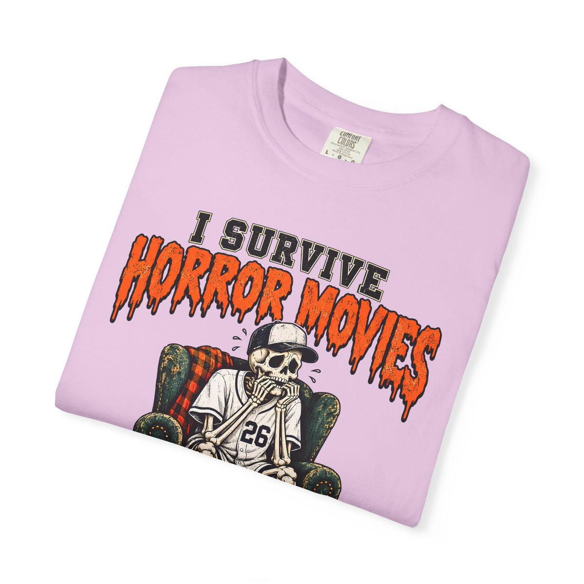 Horror Movies Game 7 Baseball Comfort Colors T-Shirt