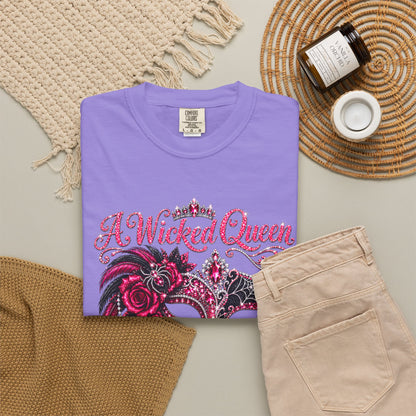 Personalized Wicked Queen October Birthday Comfort Colors Tee