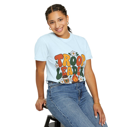 Troop Leader Coffee Campfires Chaos Comfort Colors Tee