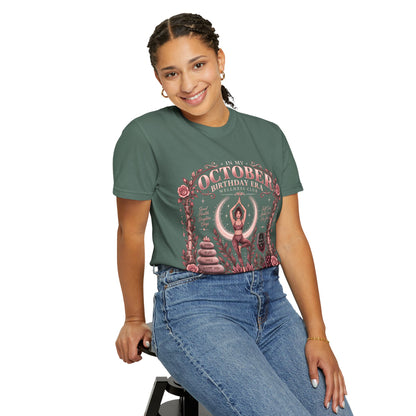 In My October Birthday Era Wellness Club Comfort Colors Tee