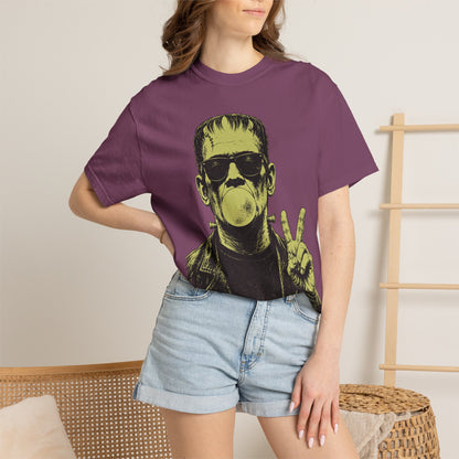 Frankenstein Bubblegum Peace Sign Comfort Colors T-Shirt