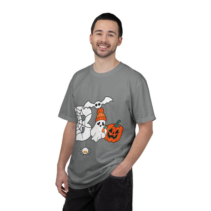 Cute Ghost Pumpkin Cozy Halloween Comfort Colors T-Shirt