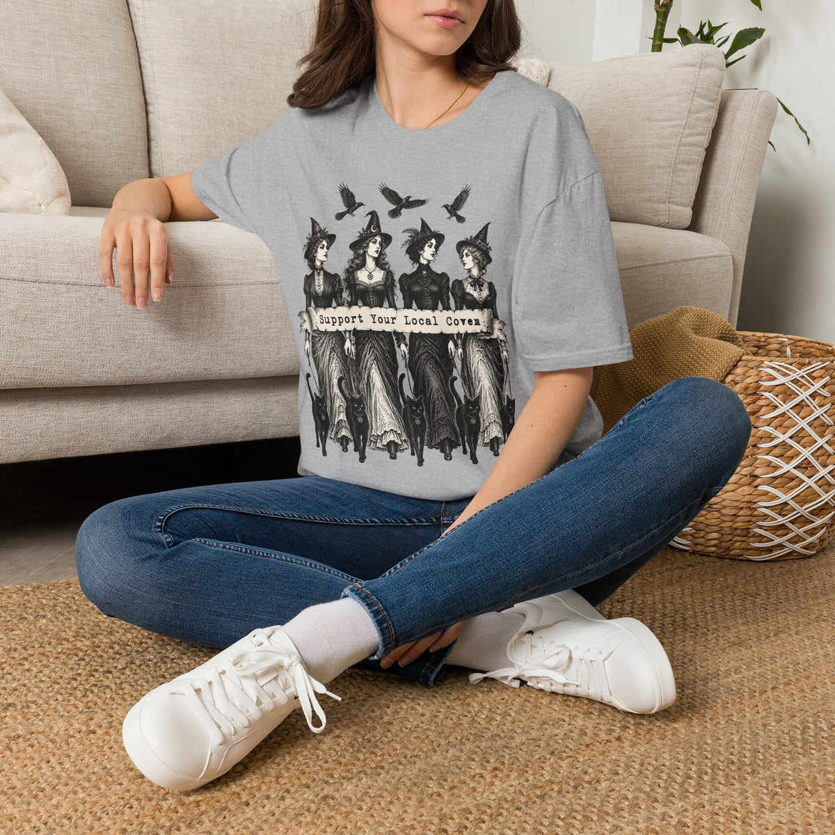 Support Your Local Coven Feminist Witch T-Shirt