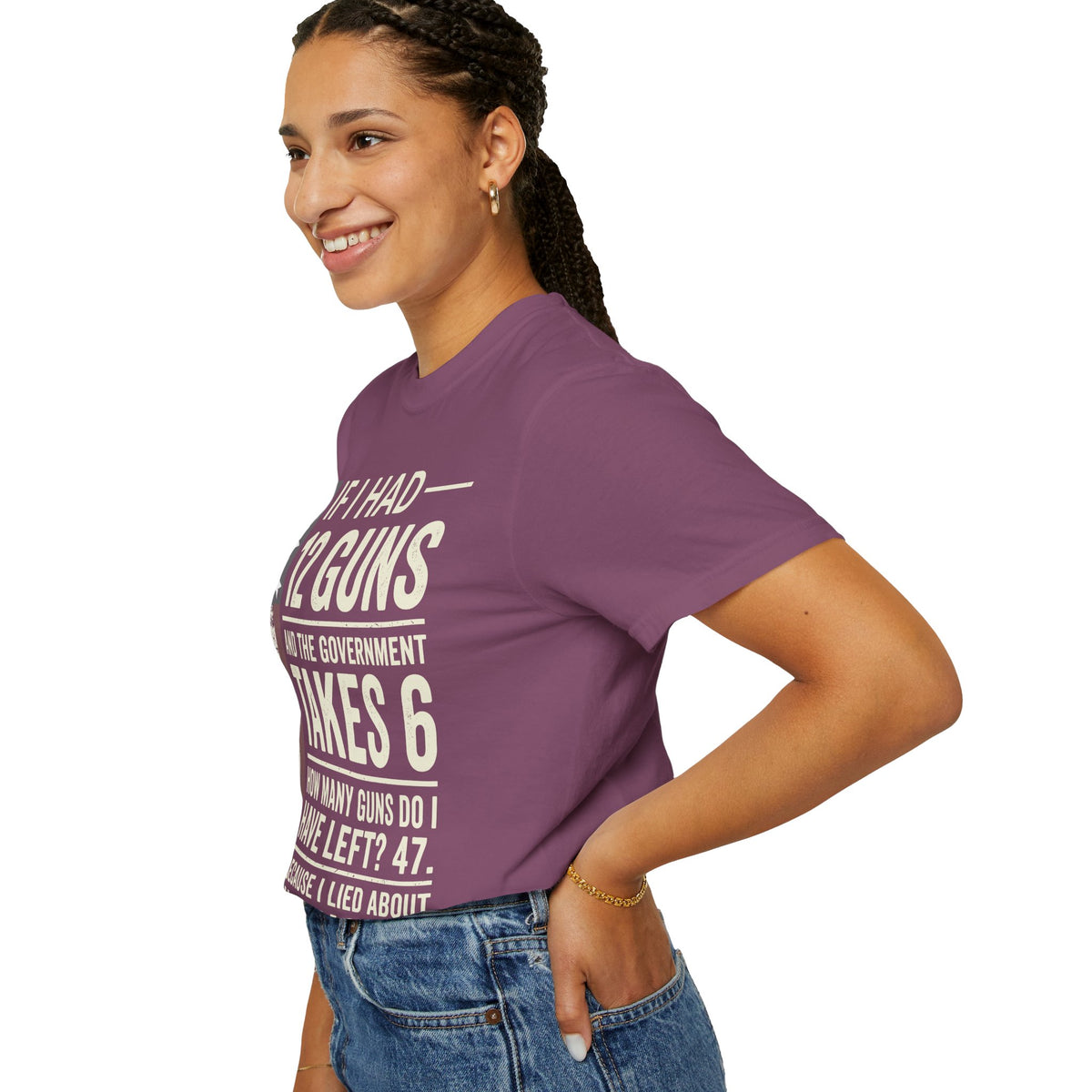 If I Had 12 Guns Funny Gun Math Comfort Colors T-Shirt