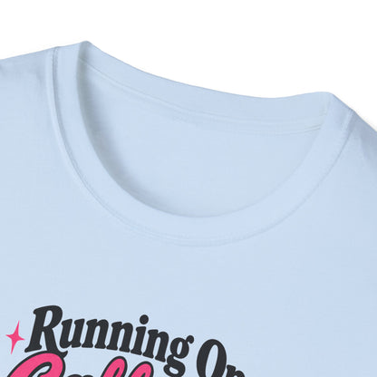 Running On Caffeine & Spooky Vibes Halloween Coffee Shirt – Gildan Softstyle 64000