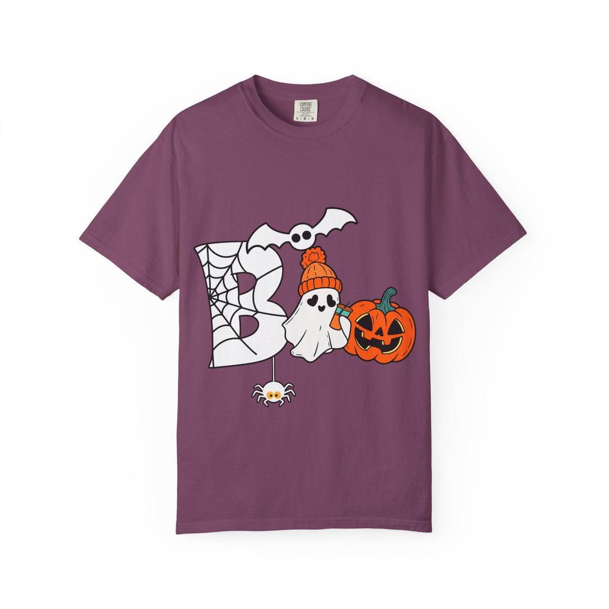 Cute Ghost Pumpkin Cozy Halloween Comfort Colors T-Shirt