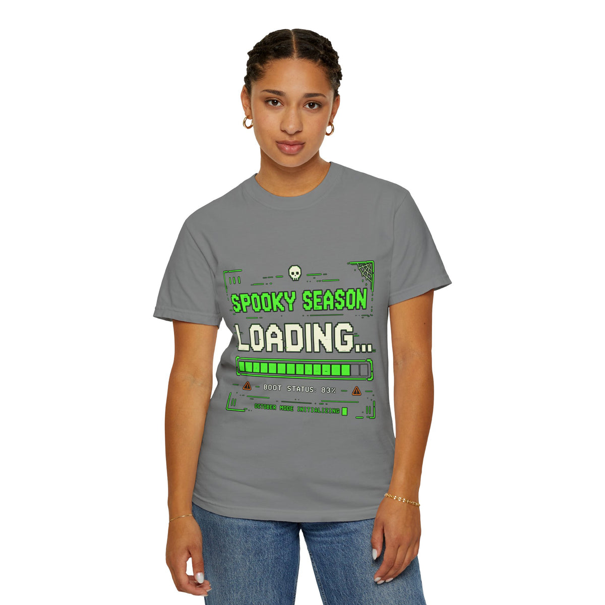 Spooky Season Loading Gamer Halloween Comfort Colors Tee