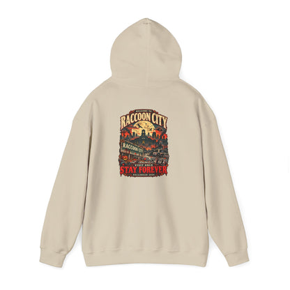 Welcome to Raccoon City Halloween 2026 Gildan 18500 Hoodie