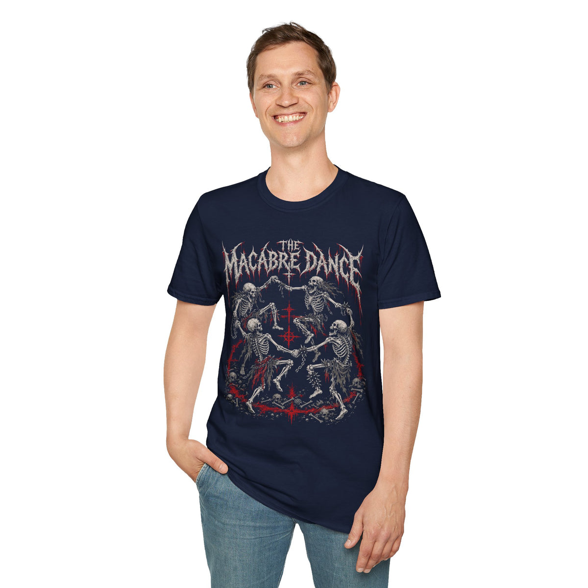 Brutal Metal Mosh Pit Skeletons T-Shirt