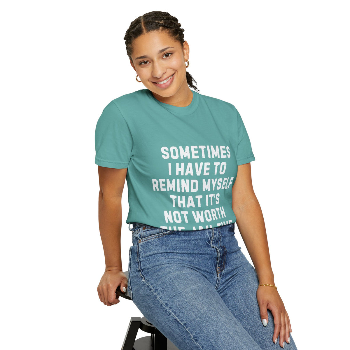 Not Worth the Jail Time Funny Comfort Colors T-Shirt