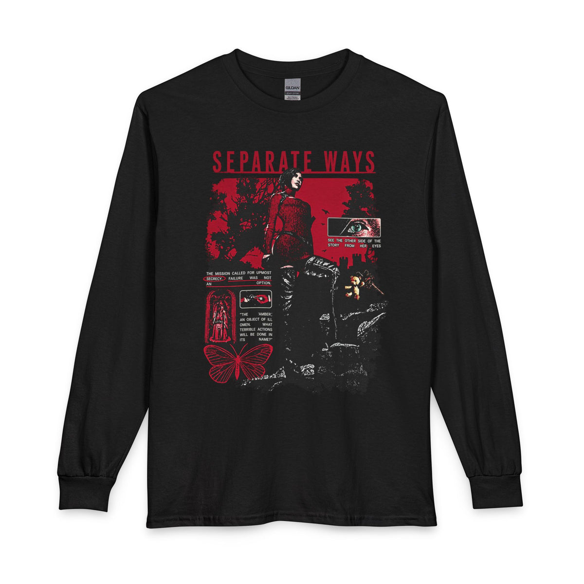 Separate Ways Survival Horror Gildan Heavy Cotton Long Sleeve Tee