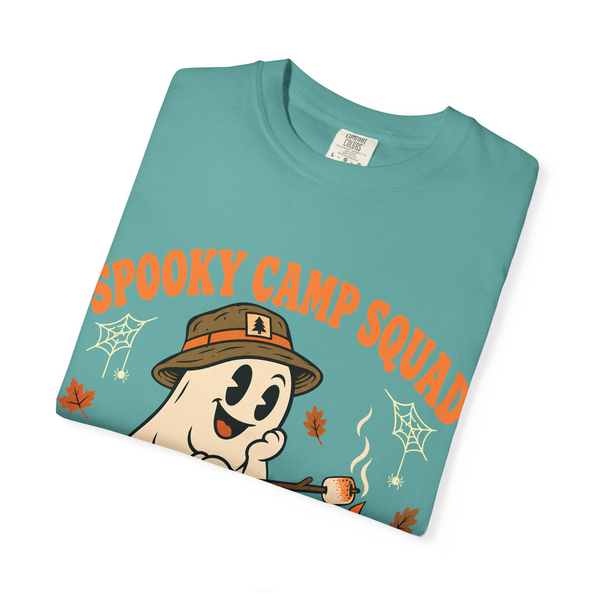 Spooky Camp Squad Campfires & Cobwebs Comfort Colors Tee
