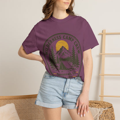 Wilderness Camp Crew Savannah GA Comfort Colors Tee