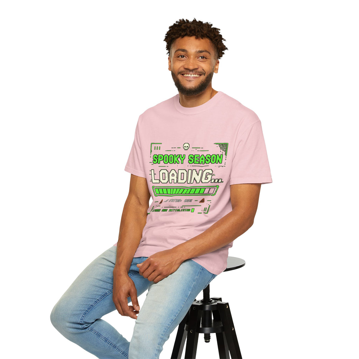 Spooky Season Loading Gamer Halloween Comfort Colors Tee