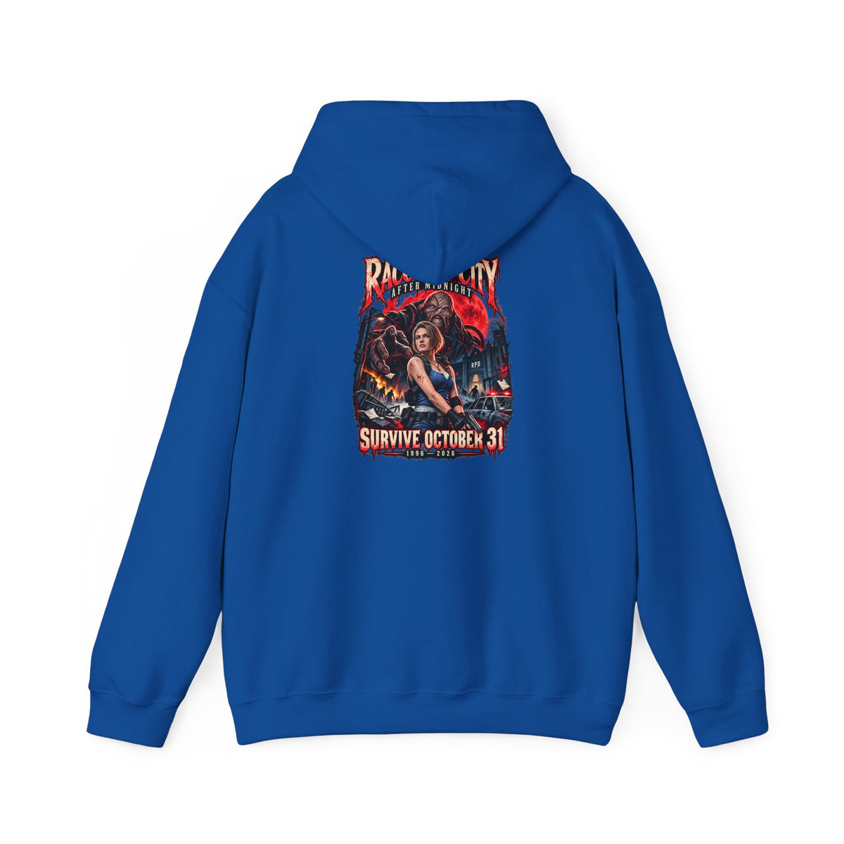 Raccoon City After Midnight Halloween Gildan 18500 Hoodie