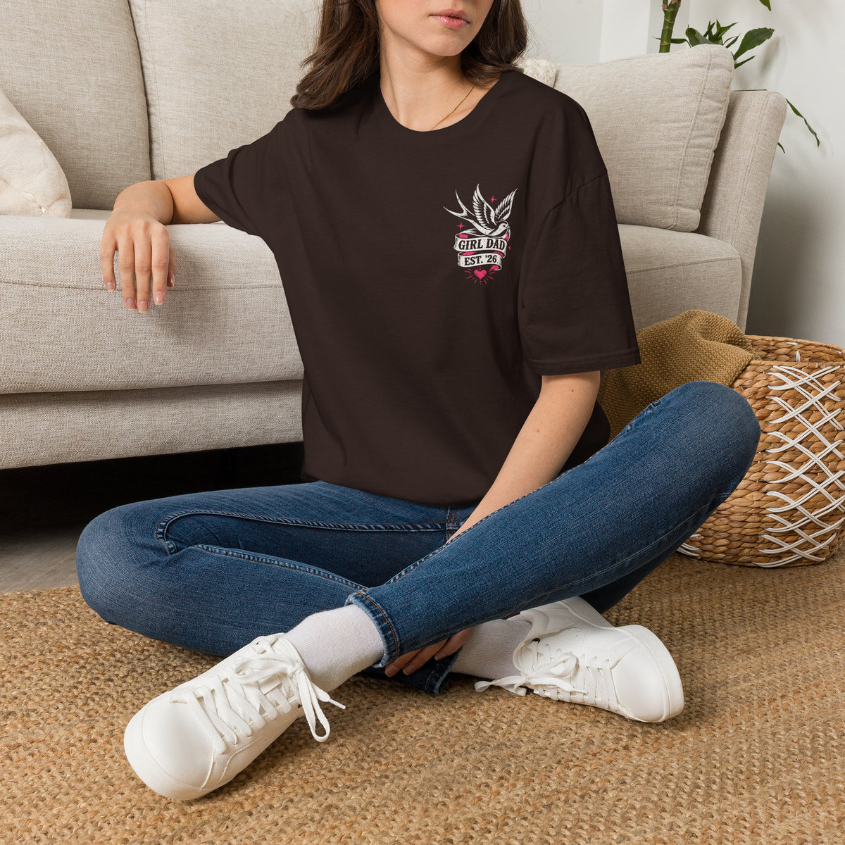 Raising Rebels Girl Dad Biker Graphic Tee