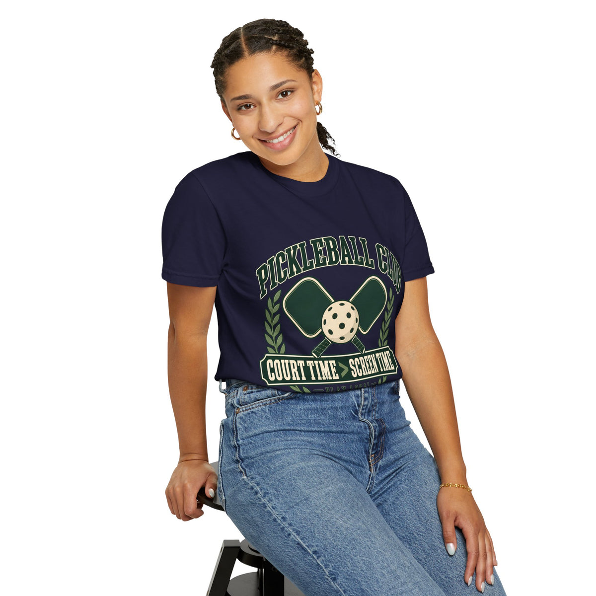 Pickleball Club Court Time Over Screen Time Comfort Colors Tee