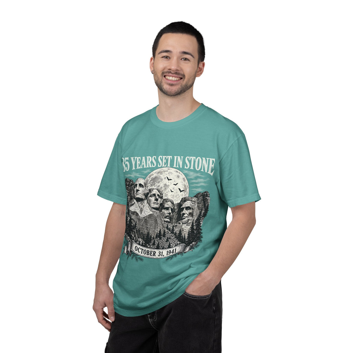 85 Years Set in Stone Mount Rushmore Comfort Colors Tee