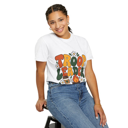 Troop Leader Coffee Campfires Chaos Comfort Colors Tee