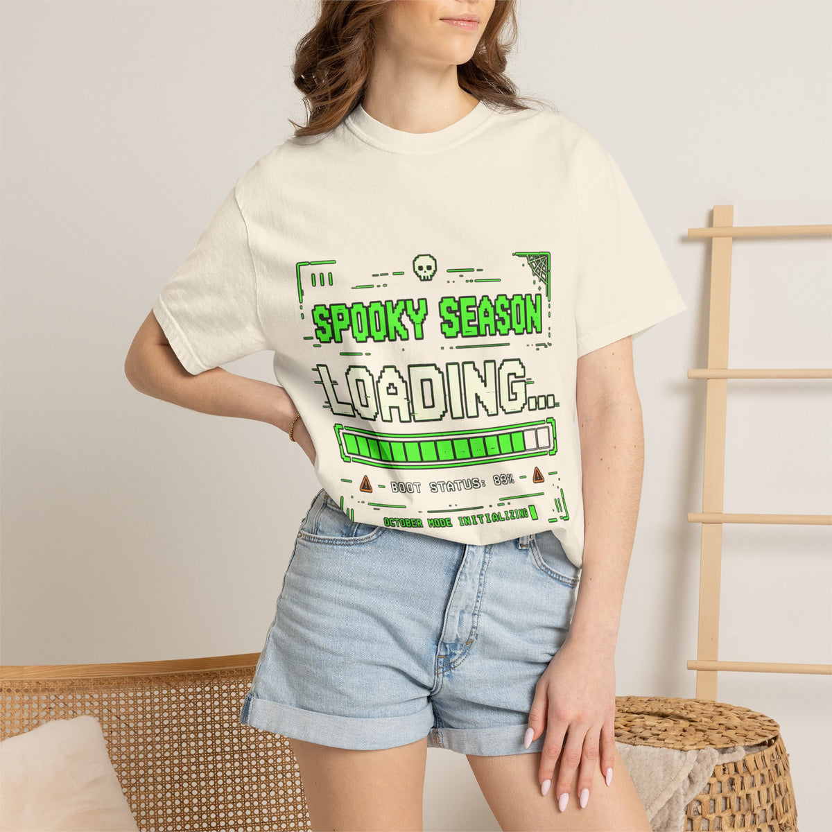 Spooky Season Loading Gamer Halloween Comfort Colors Tee