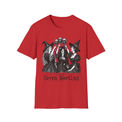 Coven Meeting Witch Wine T-Shirt