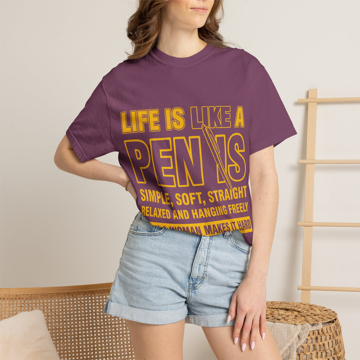 Life Is Like a Penis Adult Humor Comfort Colors T-Shirt