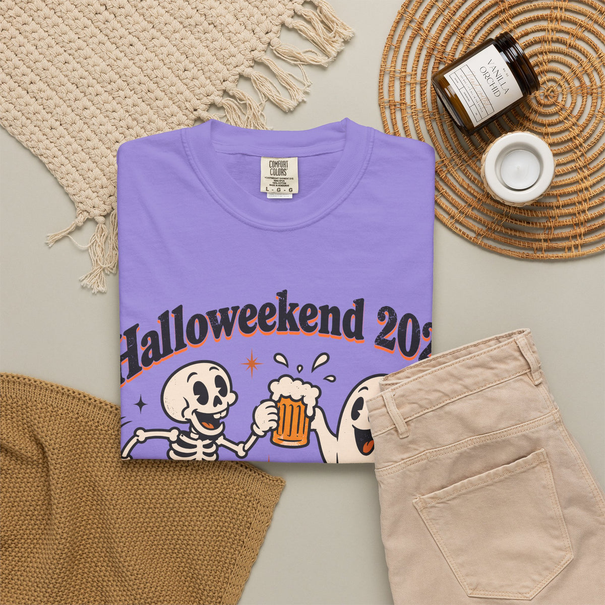 Halloweekend 2026 Boos & Booze Comfort Colors Tee
