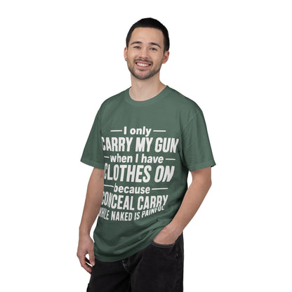 I Only Carry My Gun With Clothes On Comfort Colors Tee