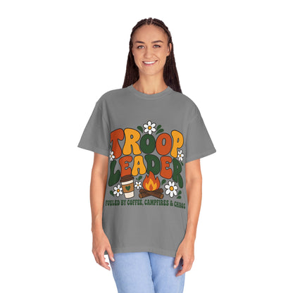 Troop Leader Coffee Campfires Chaos Comfort Colors Tee