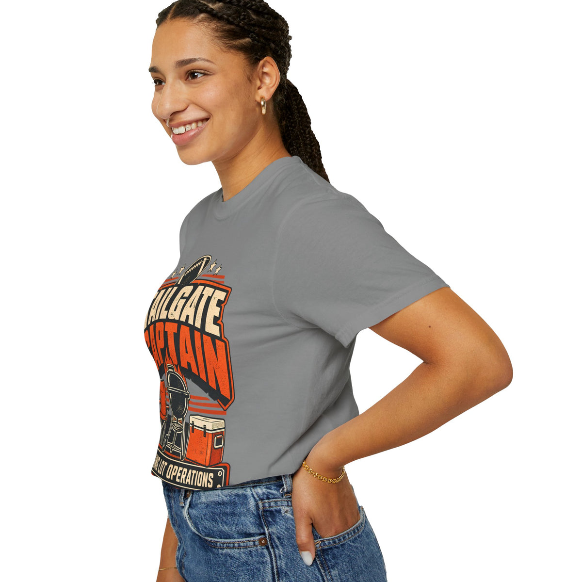 Tailgate Captain Football Game Day Comfort Colors T-Shirt
