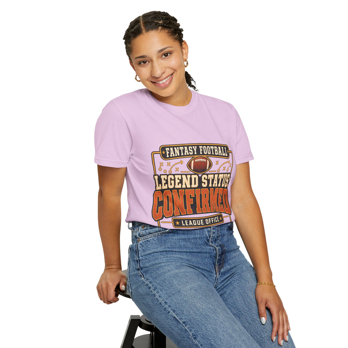 Fantasy Football Legend Status Confirmed Comfort Colors Tee