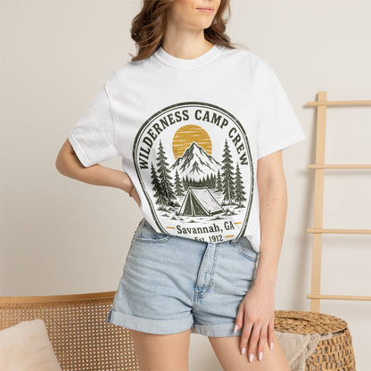 Wilderness Camp Crew Savannah GA Comfort Colors Tee
