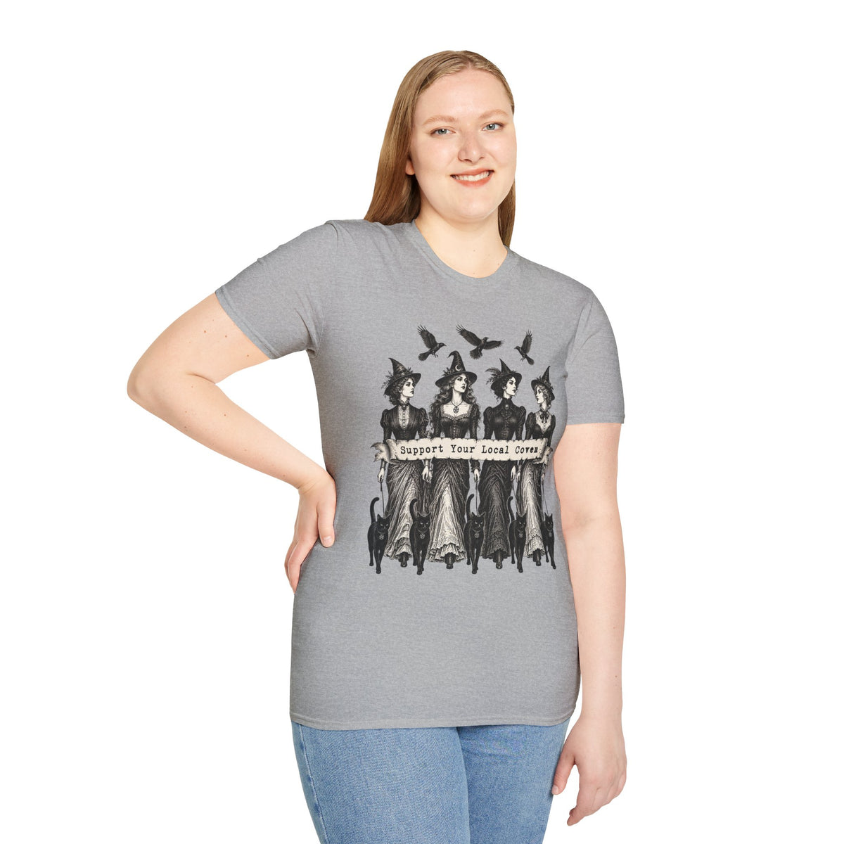 Support Your Local Coven Feminist Witch T-Shirt